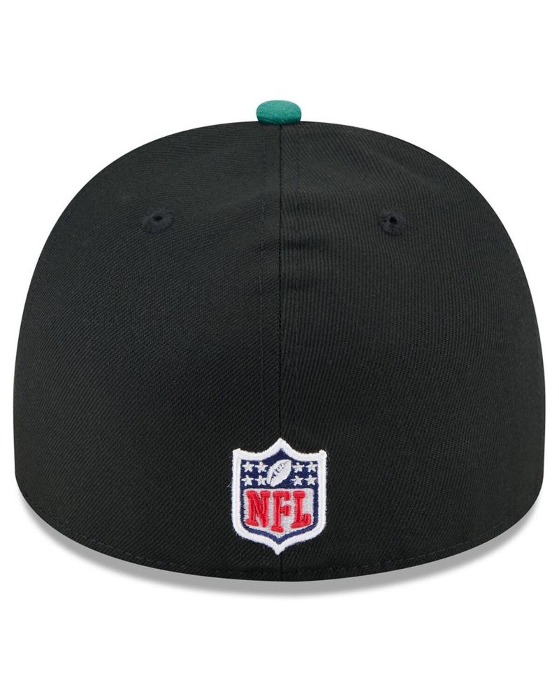 Men's Black/Green New York Jets 2025 NFL Draft On Stage A-Frame 59FIFTY Fitted Hat