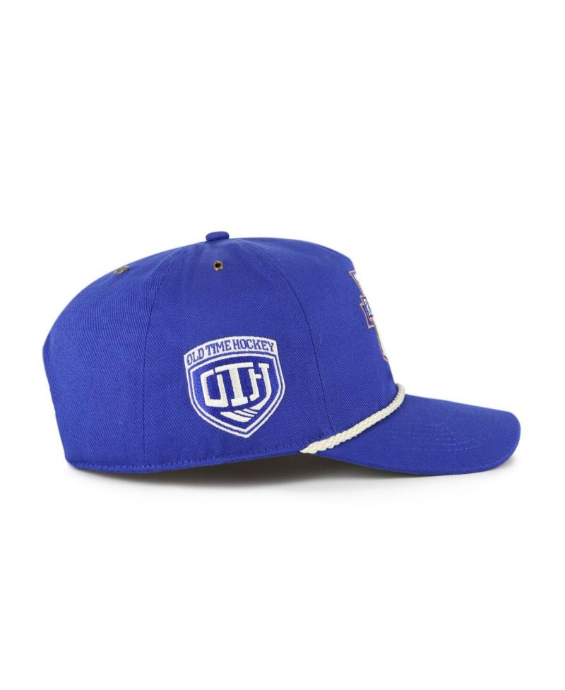 Men's Blue New York Rangers Old Time Hockey Rafter Sure Shot Hitch Adjustable Hat