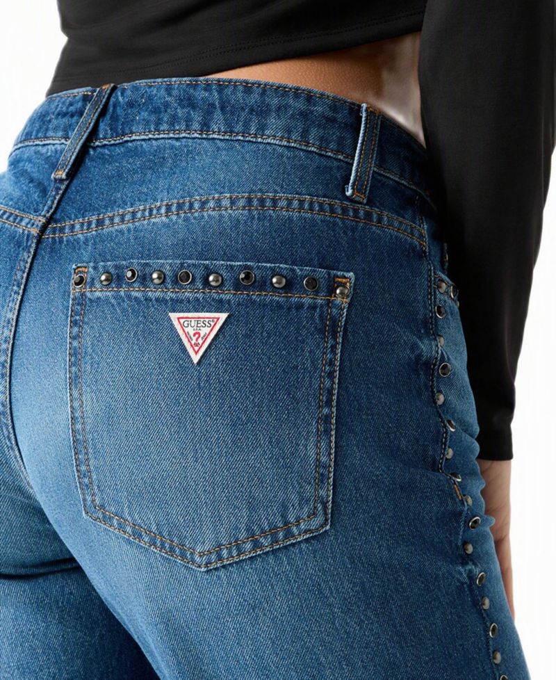 Women's Mid-Rise Slouchy Fit Straight-Leg Jeans