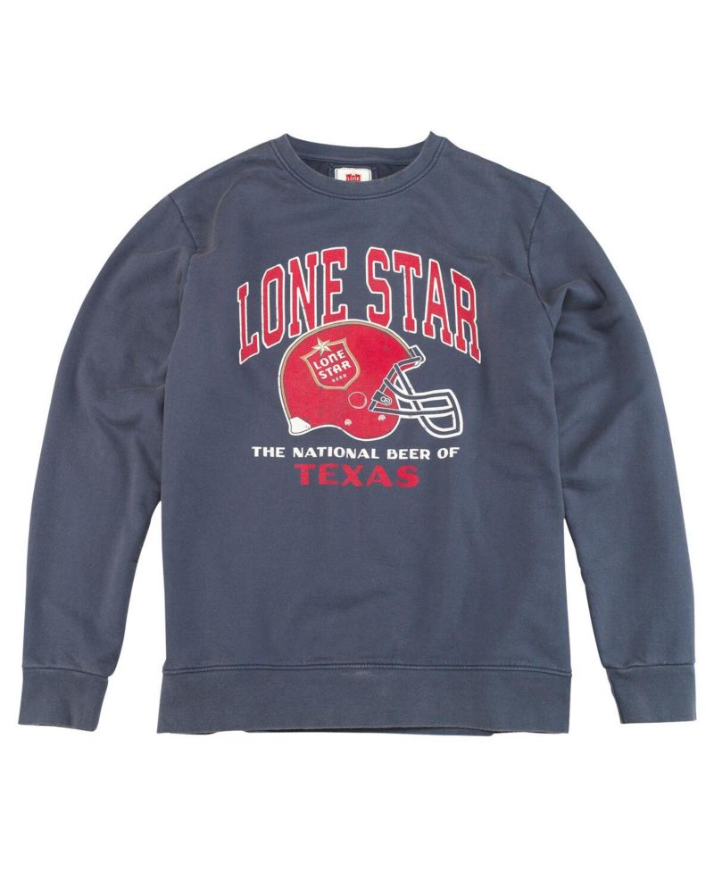 Men's Navy Lone Star Sunday Fleece Pullover Sweatshirt