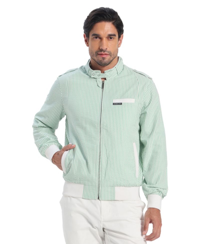 Men's Seersucker Iconic Racer Jacket