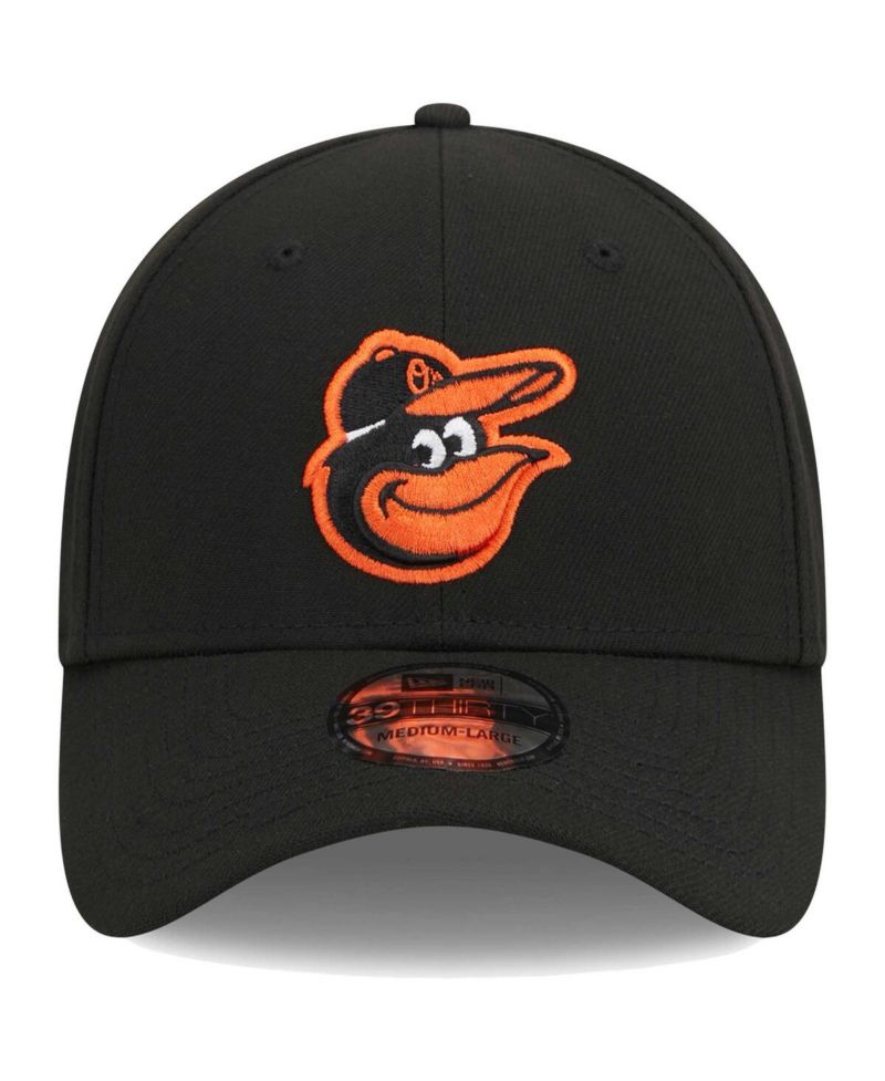 Men's Black Baltimore Orioles Logo 39THIRTY Flex Hat