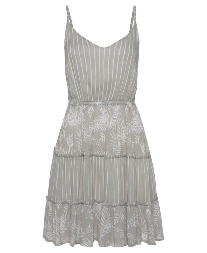 Women's Viscose Printed Mixed Dress Swim Cover-Up