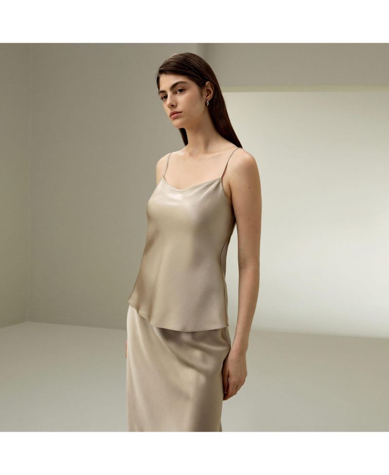 Women's Double-Faced Silk Charmeuse Camisole