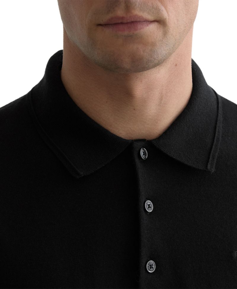 Men's Albion Merino Wool Slim-Fit Embroidered-Logo Polo Shirt