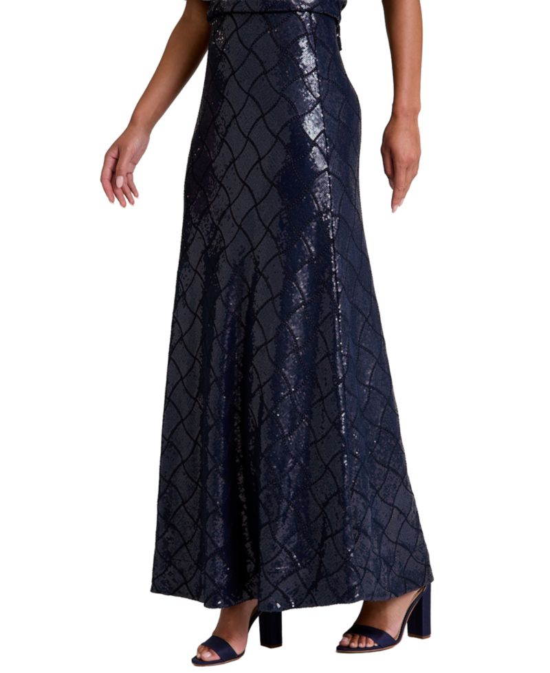 Women's Sequin A-Line Maxi Skirt