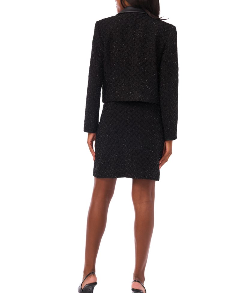 Women's Collar Long-Sleeve Cropped Jacket