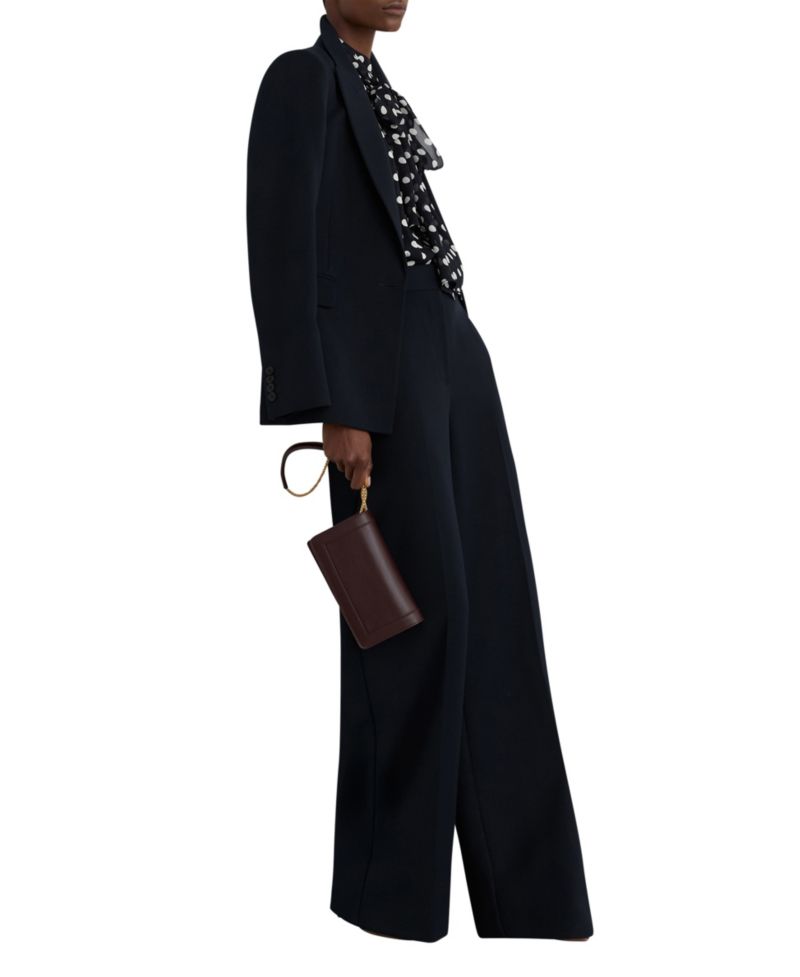 Women's Aliana Polka-Dot Tie-Neck Blouse