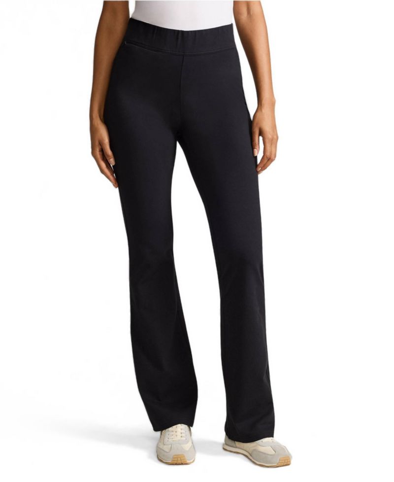 Women's Petite Starfish High Rise Pull On Flare Pocket Pants