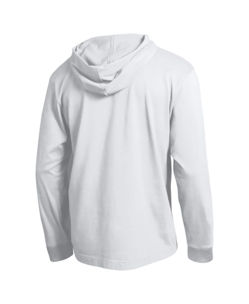 Men's White Los Angeles Dodgers Cooperstown Hooded Long-Sleeve T-Shirt