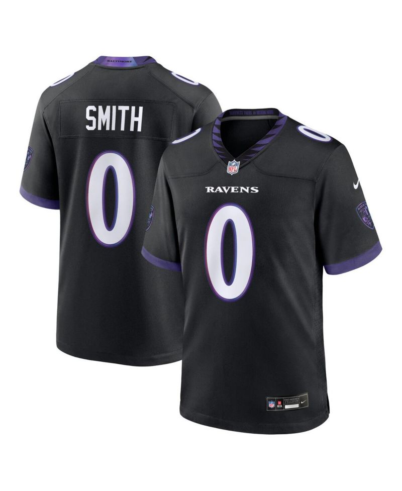 Men's Roquan Smith Black Baltimore Ravens Alternate Game Jersey