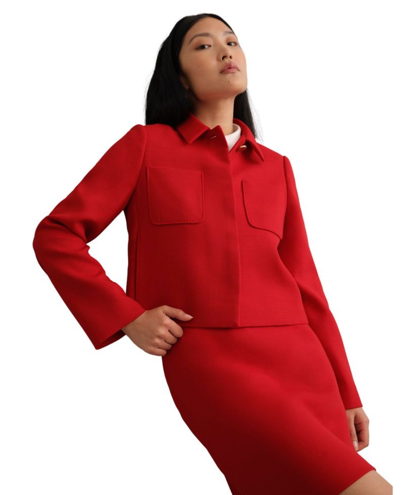 Women's Nessie Boxy Collard Jacket