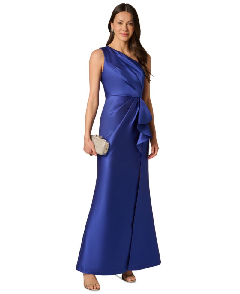 Women's One-Shoulder Mikado Gown