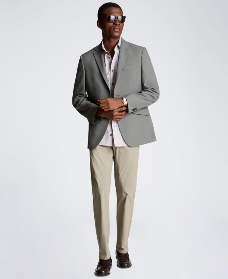 Men's Short-Sleeve Printed Slim-Fit Shirt