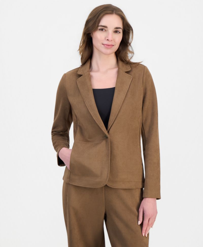 Women's Faux-Suede Blazer