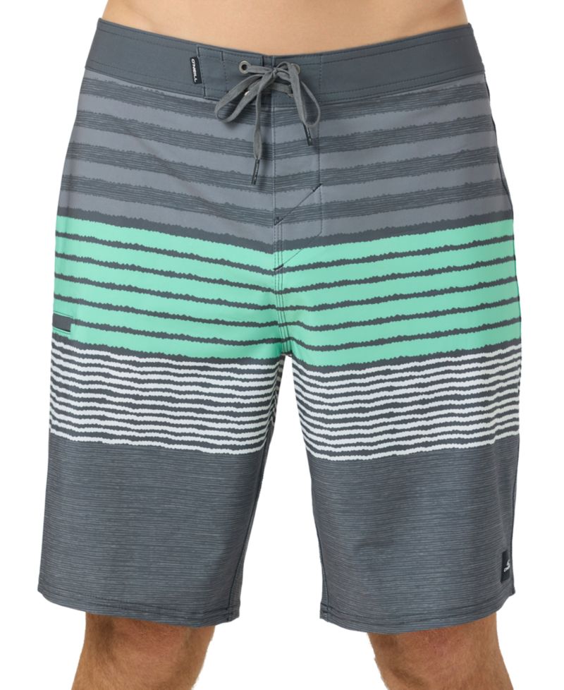 Men's Hyperfreak Heat Striped Swim Board Shorts