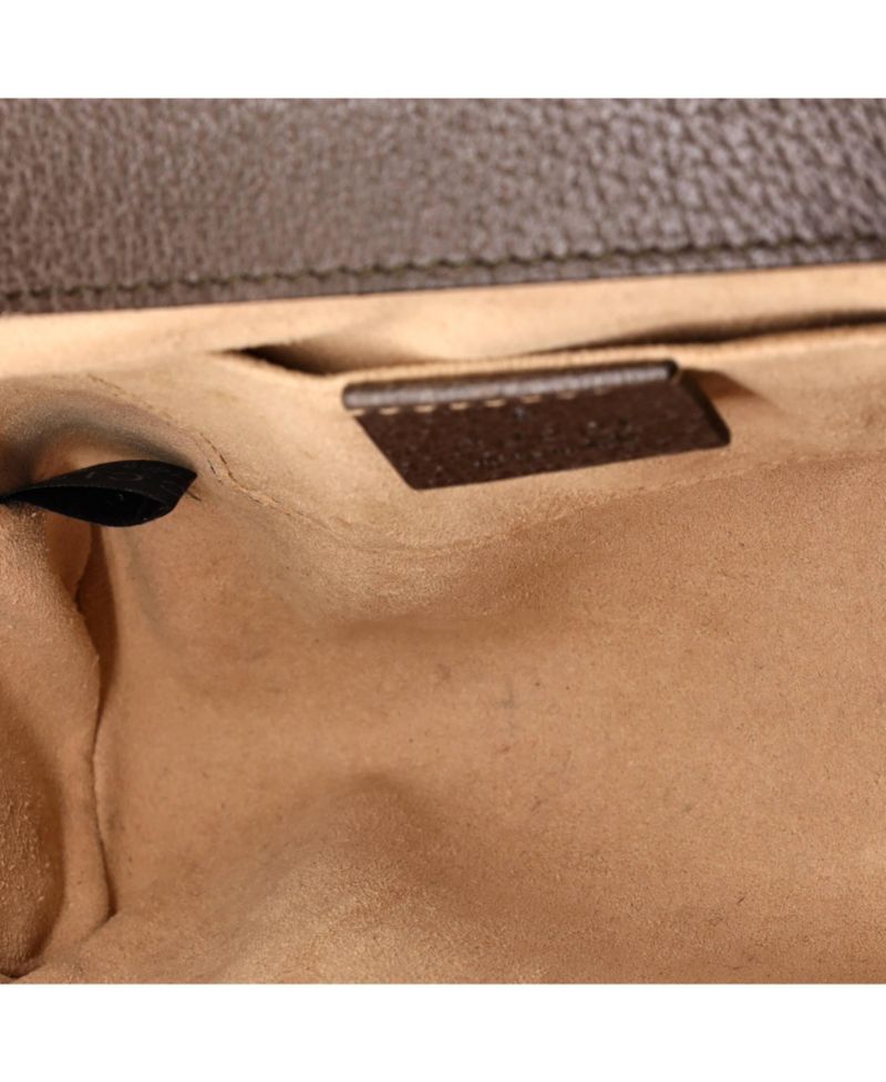 Small Padlock Shoulder Bag Bengal Print GG Coated Canvas