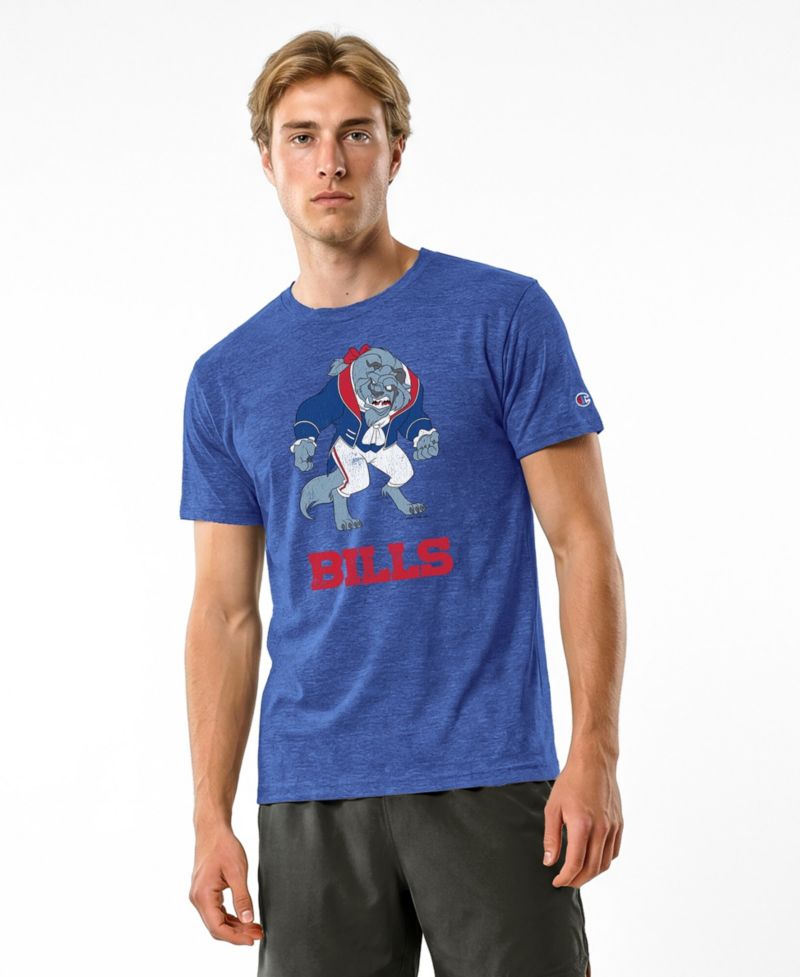 Men's Royal Buffalo Bills Disney X Champion Tri-Blend T-Shirt