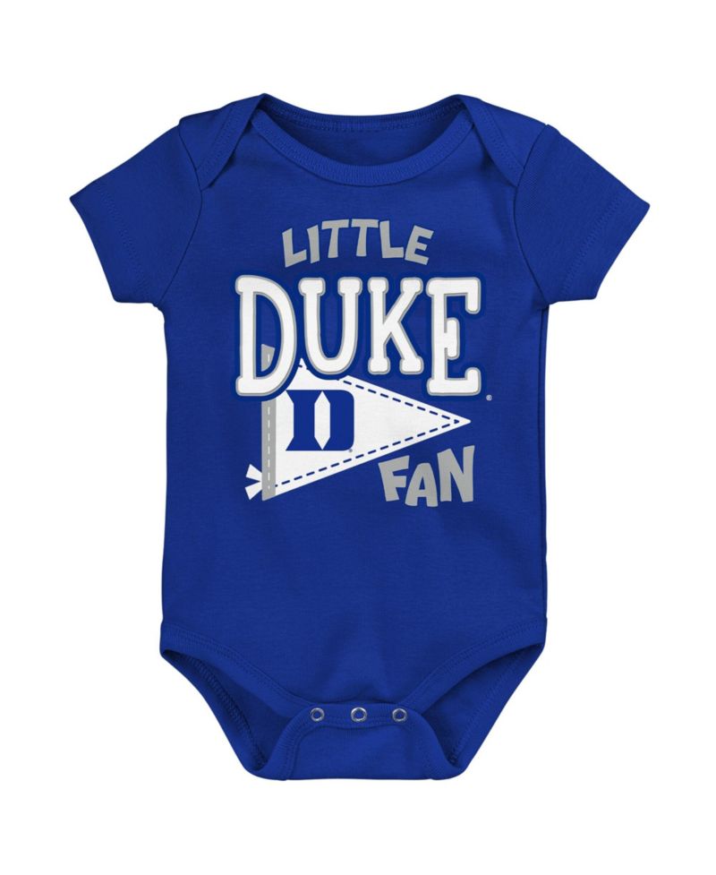 Baby Boys and Girls Royal Duke Blue Devils Little Banner Bodysuit