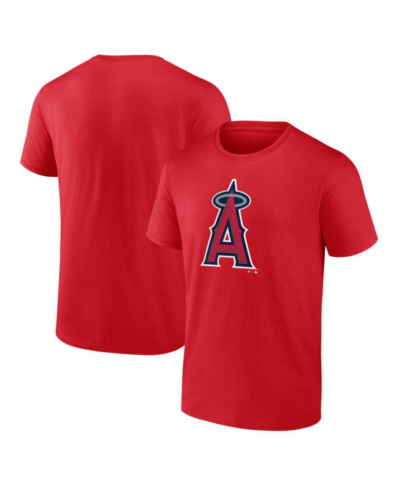 Men's Red Los Angeles Angels Logo T-Shirt