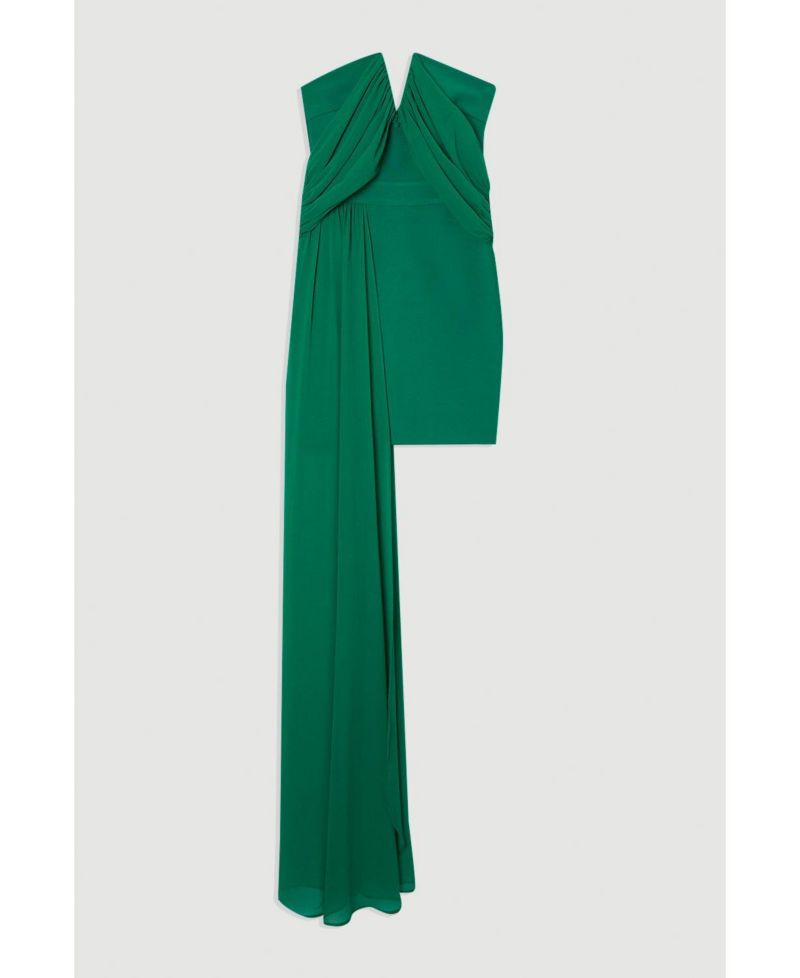 Women's Figure Form Bandage Knit Bardot Dress
