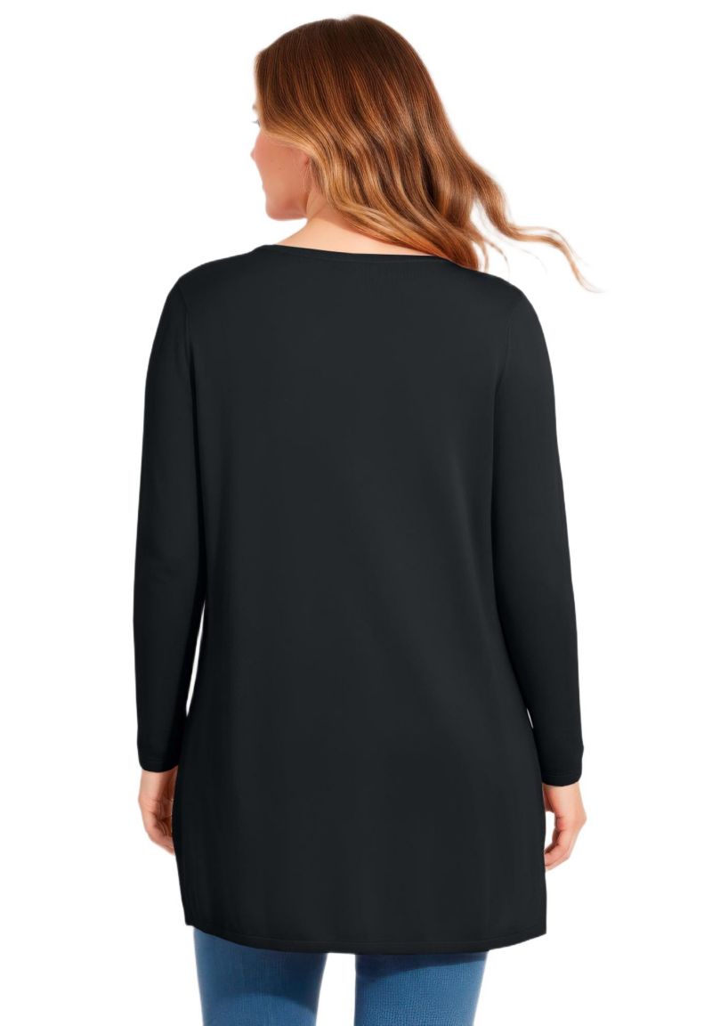 Women's V-Neck Tunic Sweater