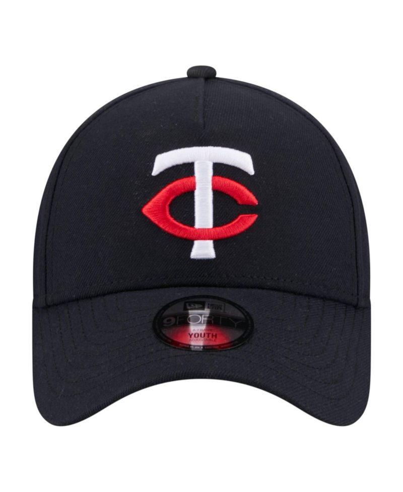 Big Boys and Girls Navy Minnesota Twins 9FORTY A-Frame Adjustable Hat