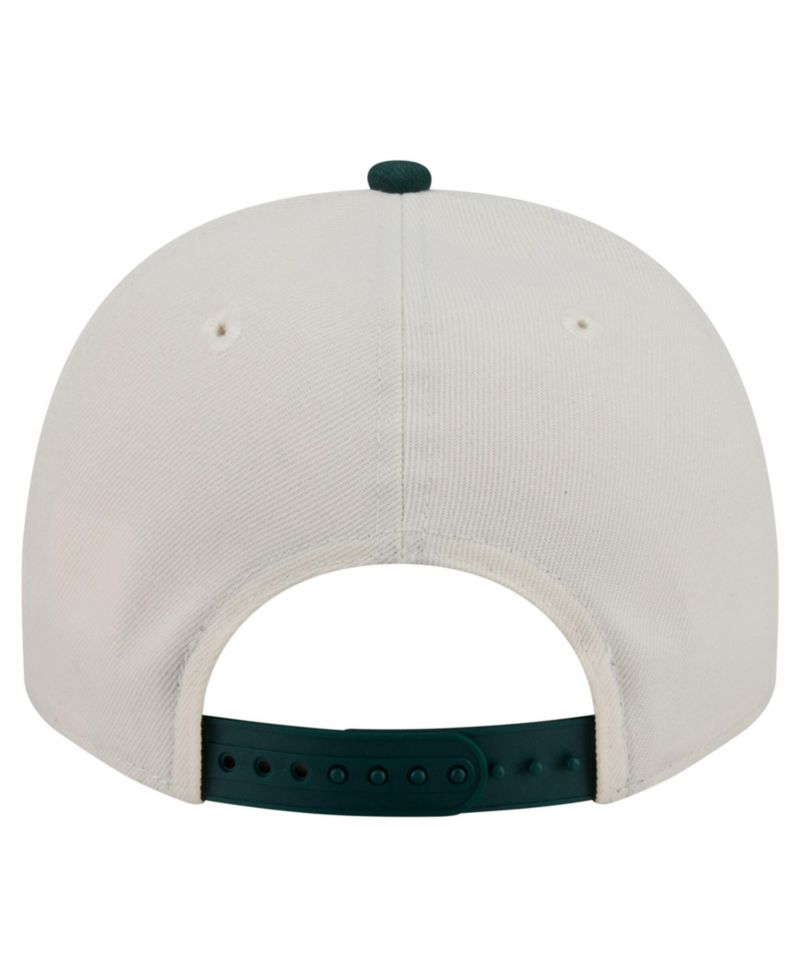 Men's Cream/Dark Green Pittsburgh Pirates Chrome A-Frame 9FIFTY Snapback Hat