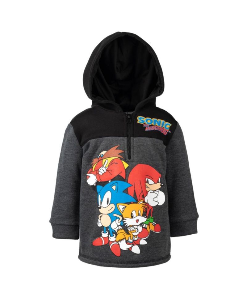 Boys Sonic the Hedgehog Fleece Half Zip Hoodie to