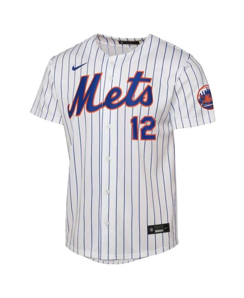 Big Boys and Girls Francisco Lindor White New York Mets Home Stadium Player Jersey
