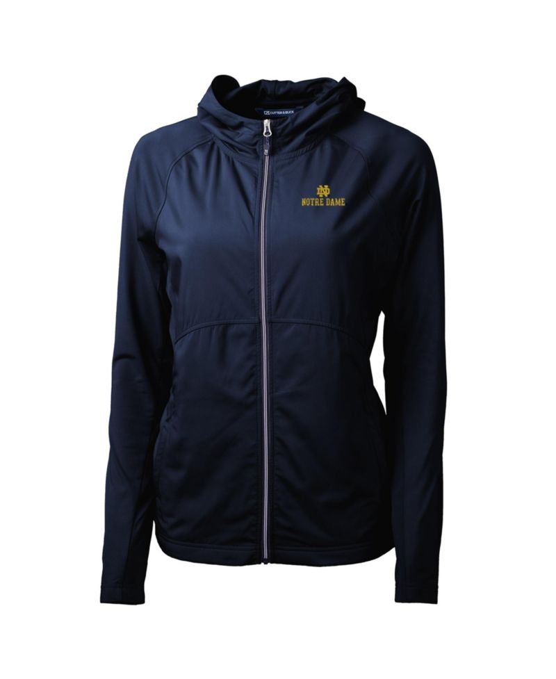Women's Navy Notre Dame Fighting Irish Adapt Eco Knit Full-Zip Jacket
