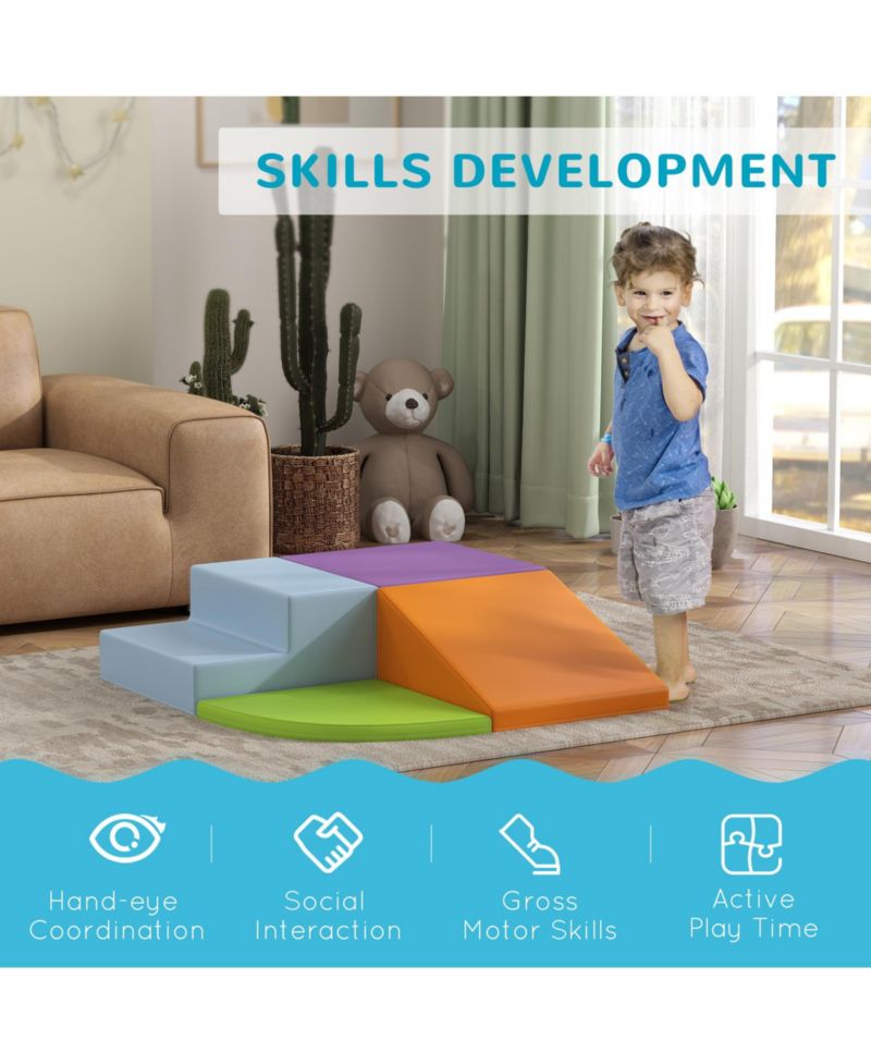4-Piece Kids Crawl and Climb Activity Play Set, Assorted