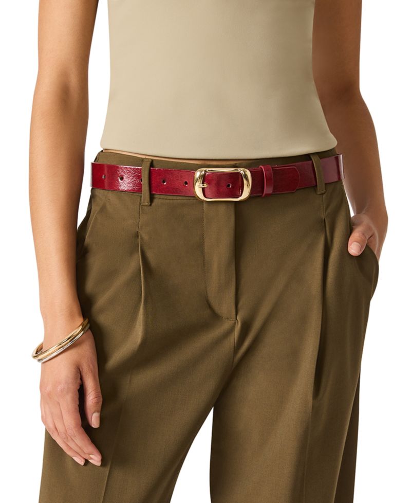 Top Stitched Center Bar Hardware 2-Pack Belt Set