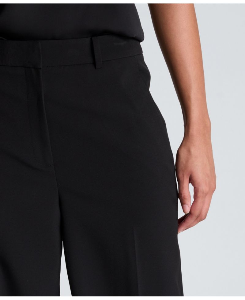 Women's Luxe Stretch Twill High Rise Wide-Leg Pants