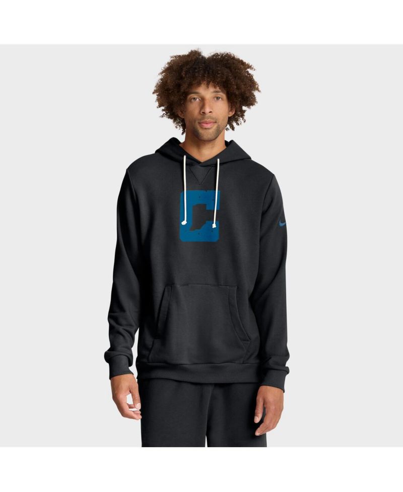 Men's Black Indianapolis Colts Sideline Alt 2 Tight Coverage Performance Pullover Hoodie