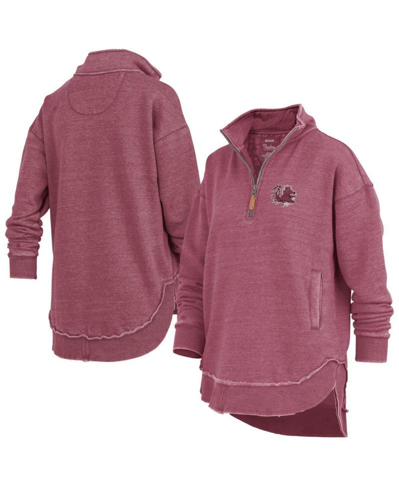 Women's Garnet South Carolina Gamecocks Northfork Sojourn Poncho Quarter-Zip Sweatshirt