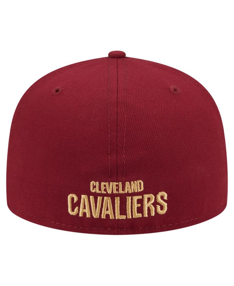 Men's Wine Cleveland Cavaliers Deceptor 59FIFTY Fitted Hat