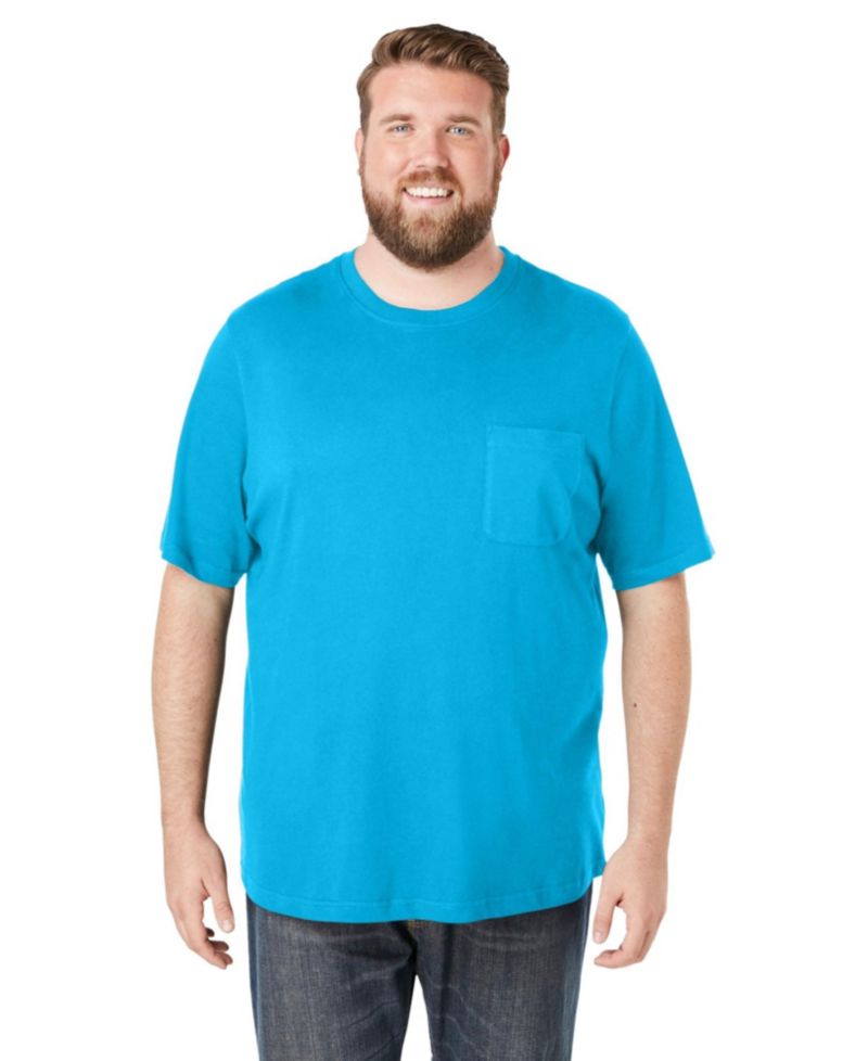 Men's Shrink-Less Lightweight Pocket Crewneck T-Shirt