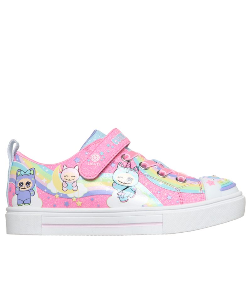 Little Girls Twinkle Sparks Light-Up Rainbow Critters Sneakers from Finish Line
