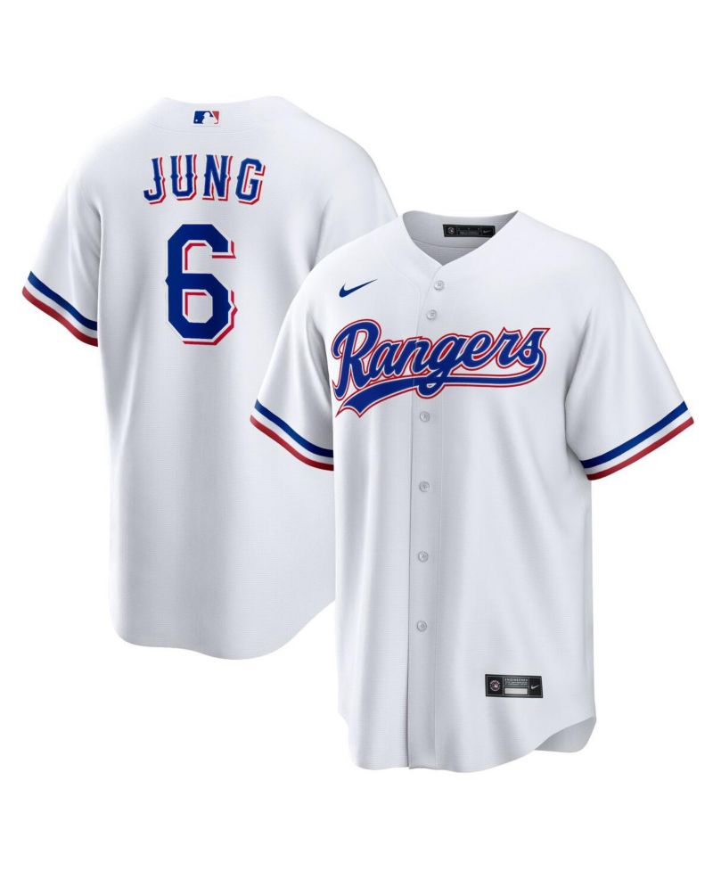 Men's Josh Jung White Texas Rangers Replica Player Jersey
