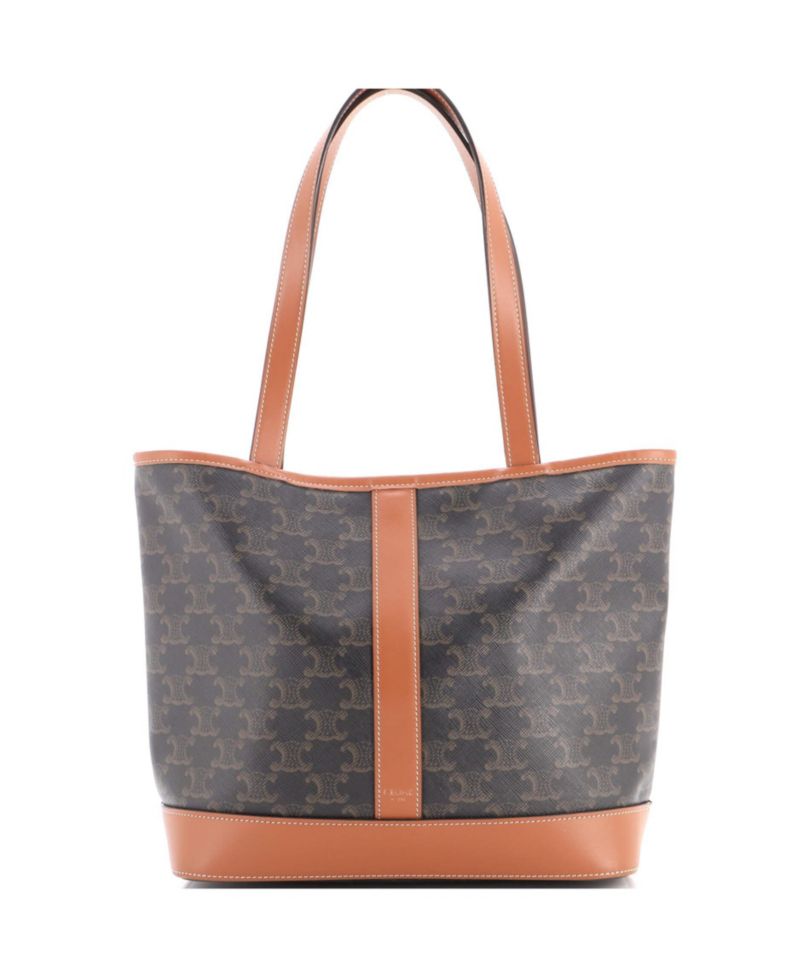 Small Cabas Tote Triomphe Coated Canvas