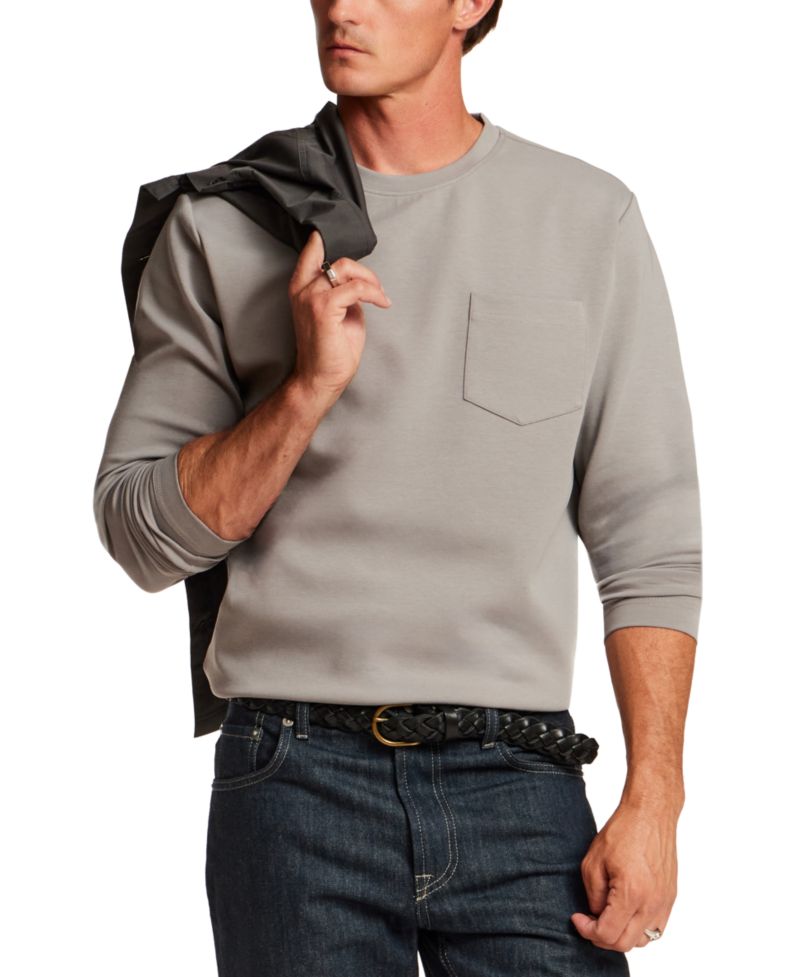 Men's Pocket Crewneck Scuba Knit T-Shirt