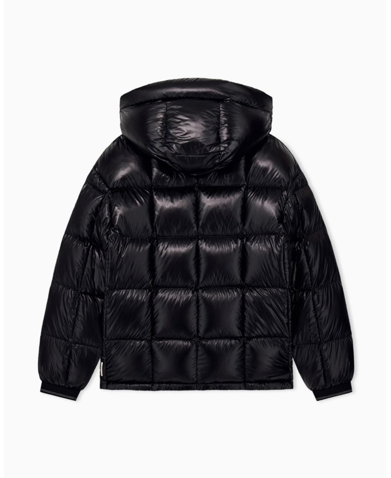 Men's Nylon Metallic Shine Down Hood with Jacket
