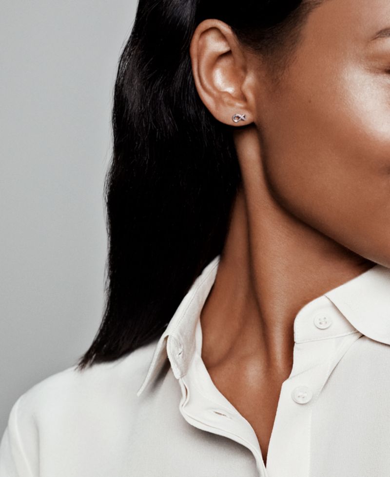 Sparkling Infinity Stud Earrings