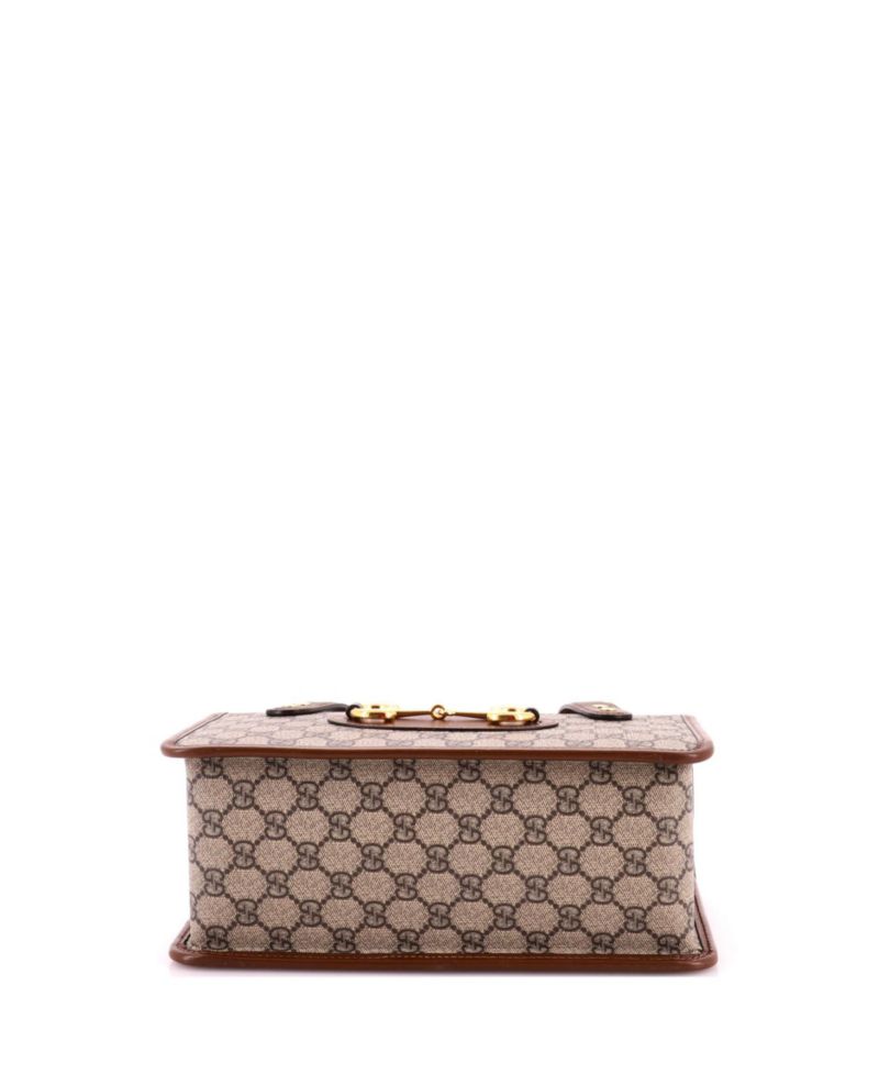 Small Horsebit 1955 Boston Bag GG Coated Canvas