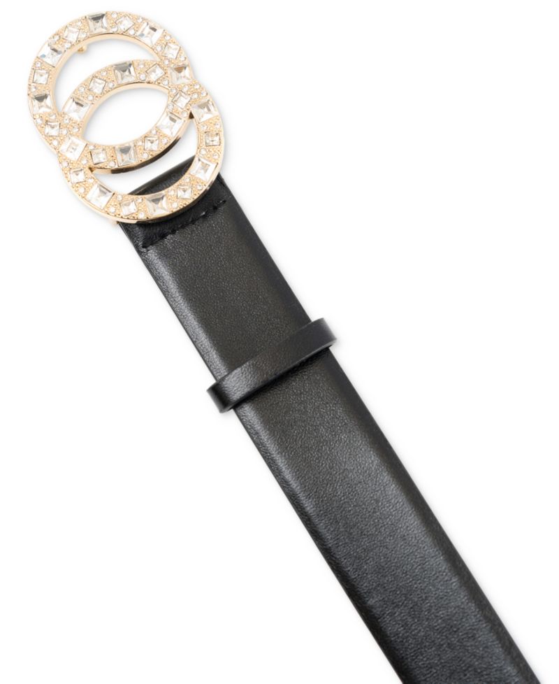 Double-Circle Rhinestone Belt