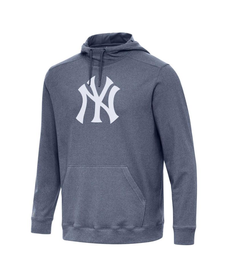 Men's Heather Navy New York Yankees Cloud Pullover Hoodie