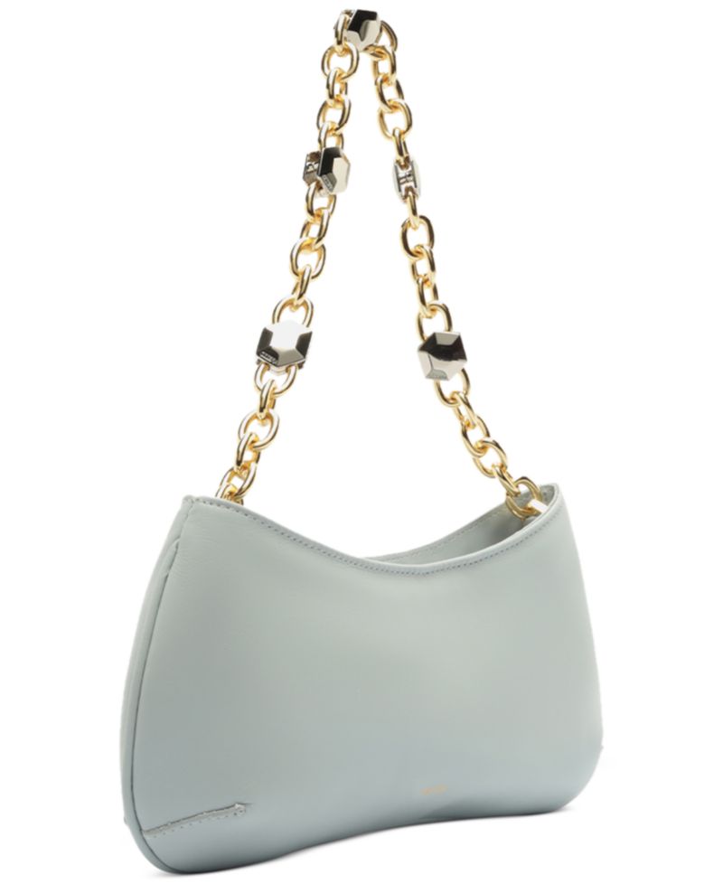 Luna Small Slim Shoulder Leather Baguette