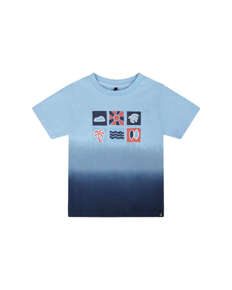 Toddler Boys Cotton Short Sleeve T-Shirt Gradient - Toddler|Child