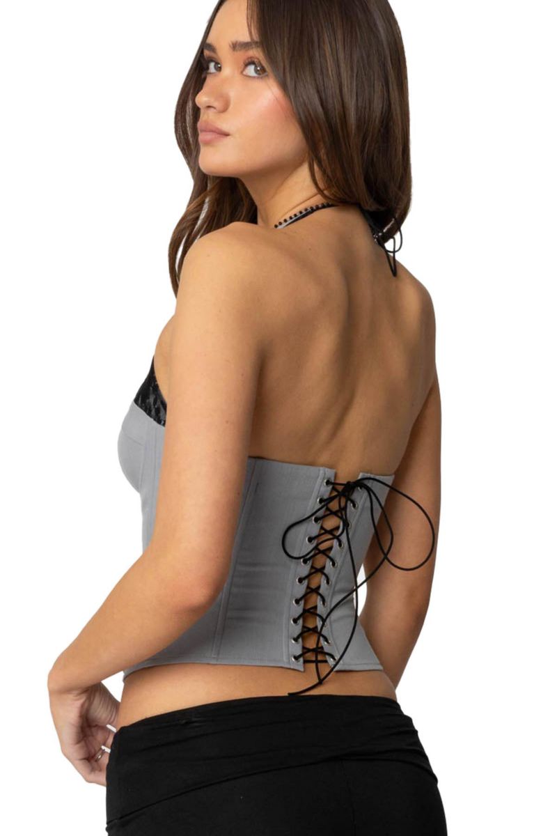 Women's Jara Layered Lace Halter Corset
